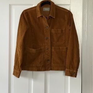 Everlane corduroy chore jacket, XS, golden brown